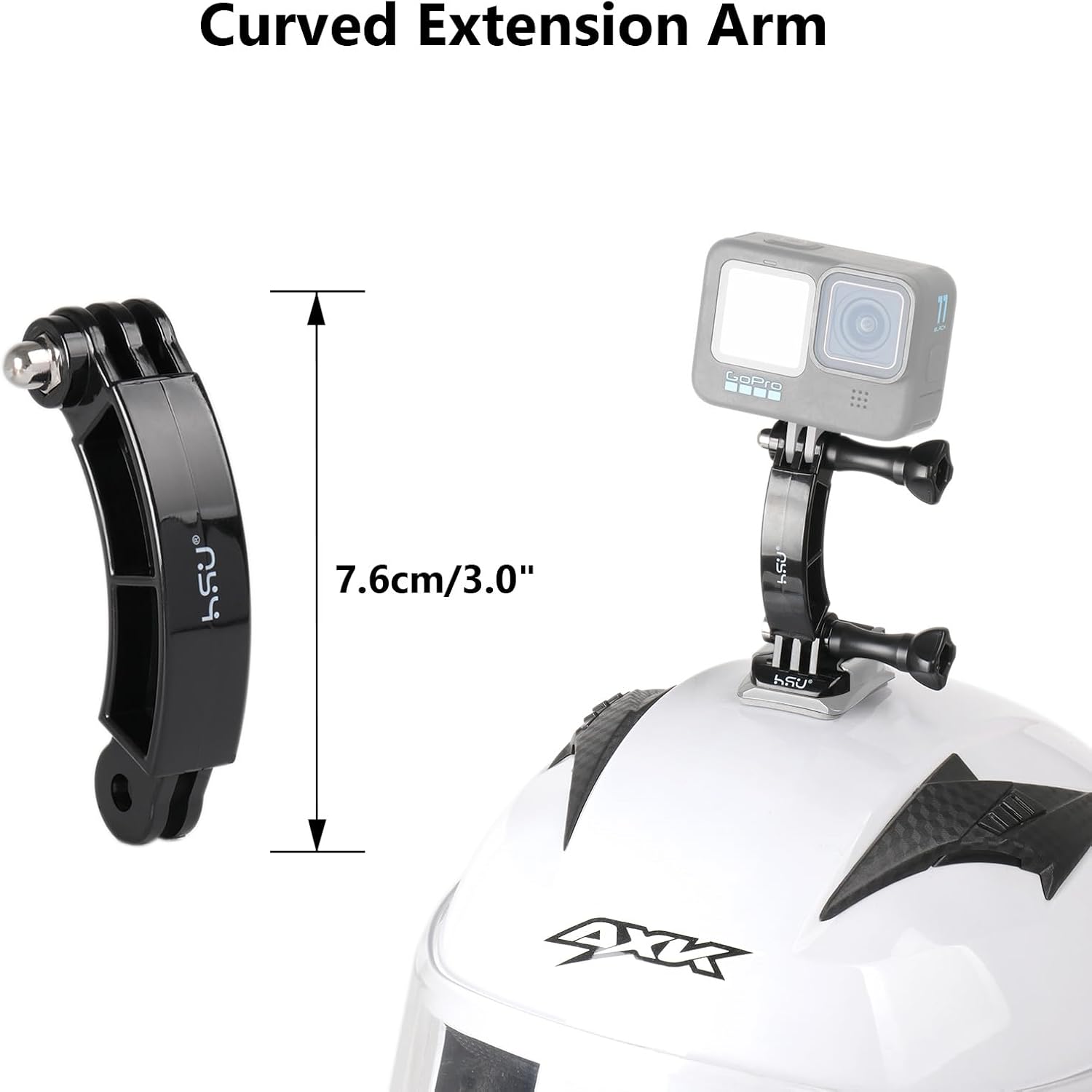 Thumbnail 4 de HSU Grab Bag Basic Camera Mount Kit (14-IN-1) for GoPro – quick release buckle mount, extension arms and 1/4 adapter