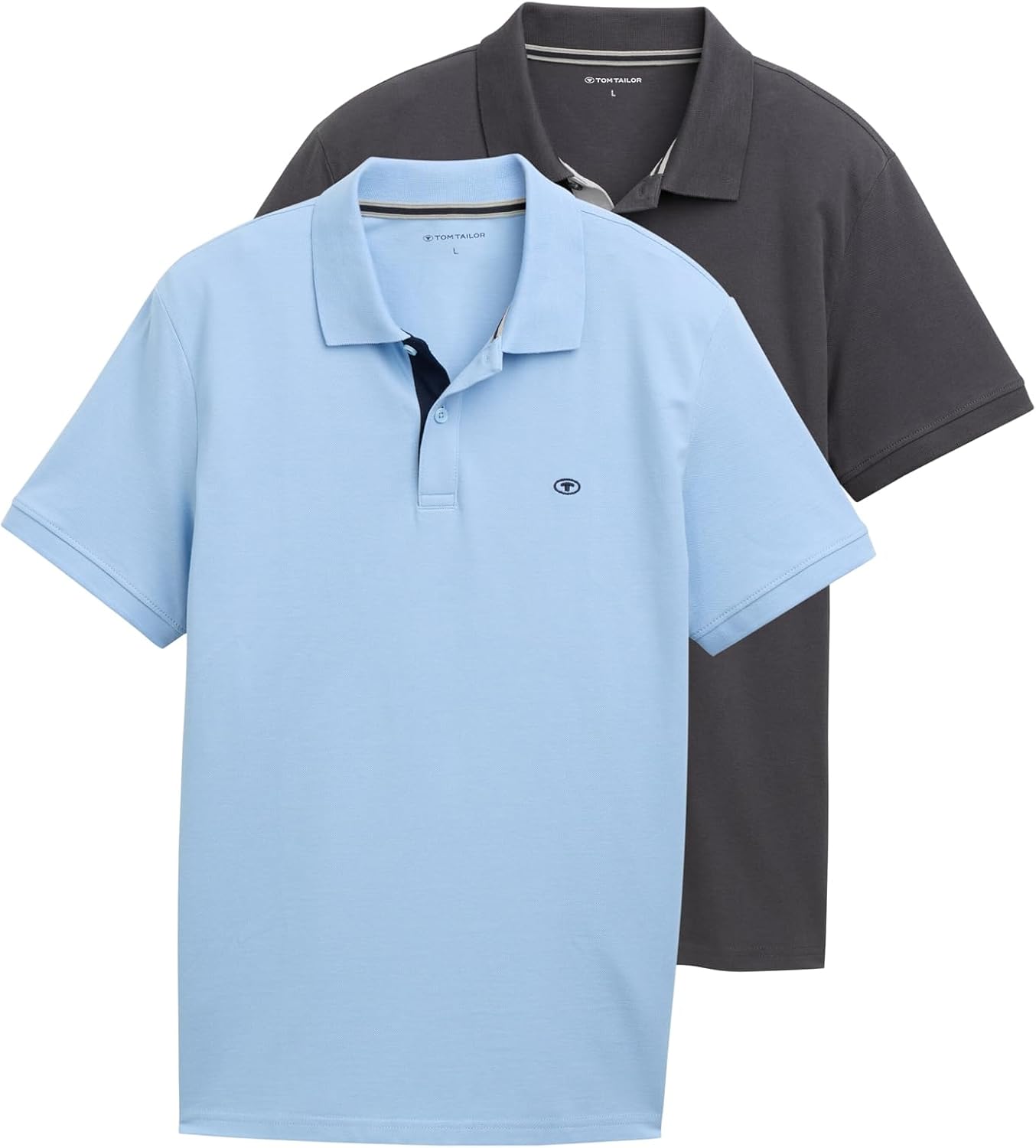 Thumbnail 5 de Tom Tailor Herren Doppelpack Poloshirt Basic mit Logo-Print – Regular Fit im Baumwoll-Piqué