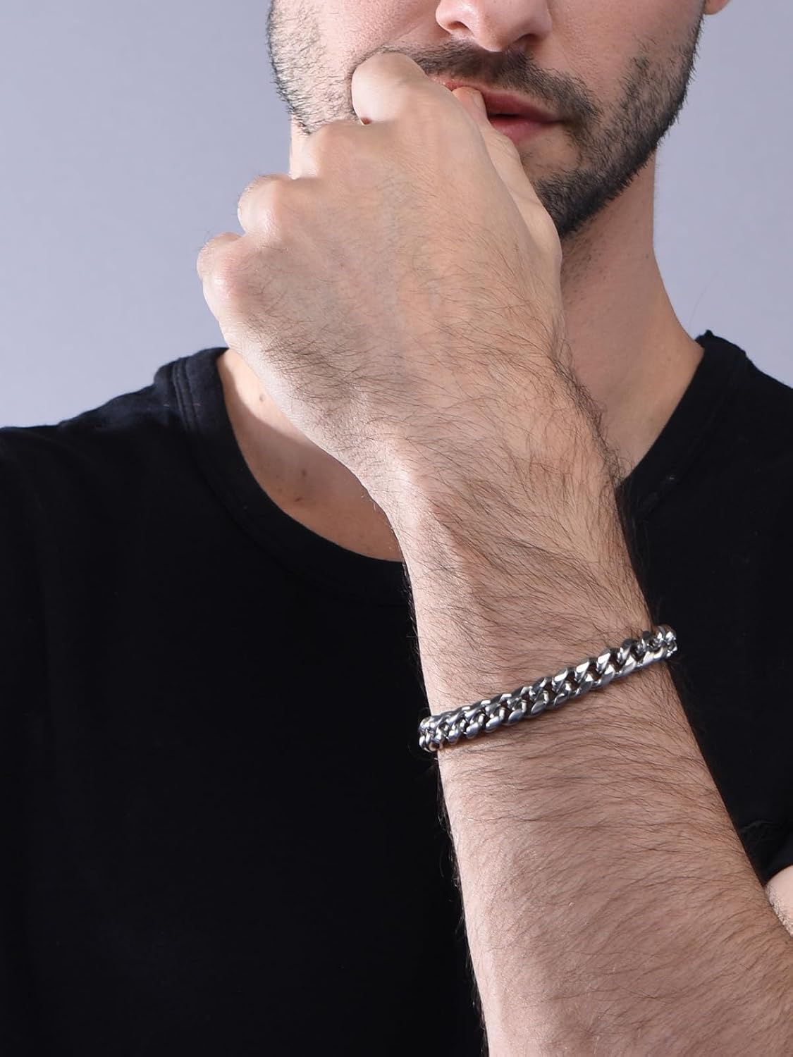 Detalle 1 de ChainsHouse Bracelet chaîne cubaine 6 mm