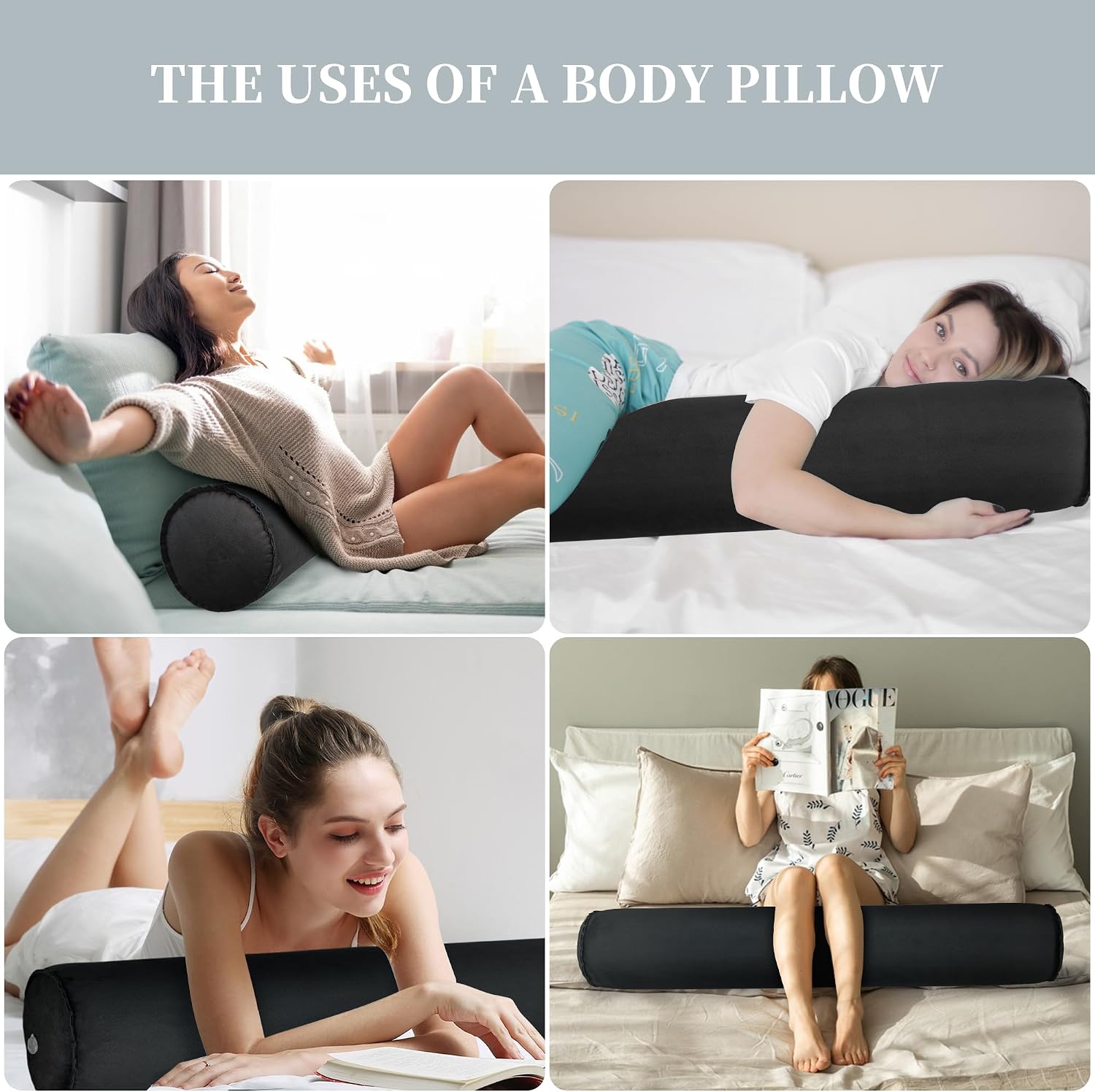Thumbnail 4 de ONTYZZ Long Body Pillow for Sleep Support
