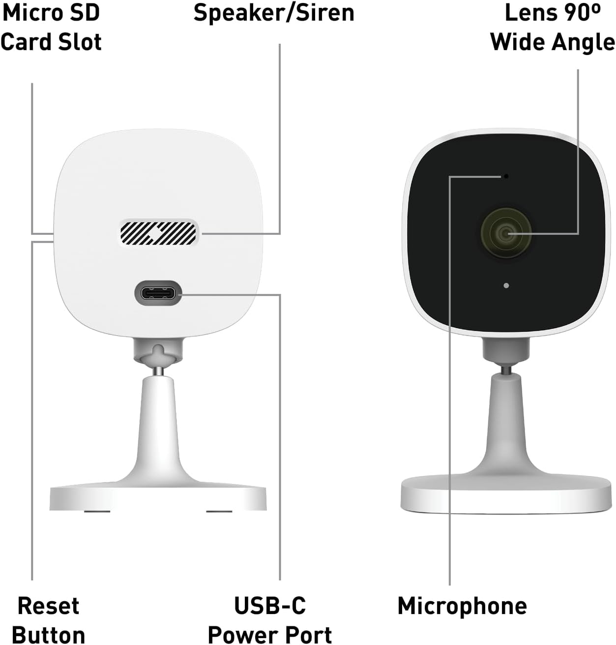 Thumbnail 1 de Swann EVO 2K Indoor Wi‑Fi Security Camera (SWIFI-SE2KIC-EU) with Two‑Way Audio & Night Vision