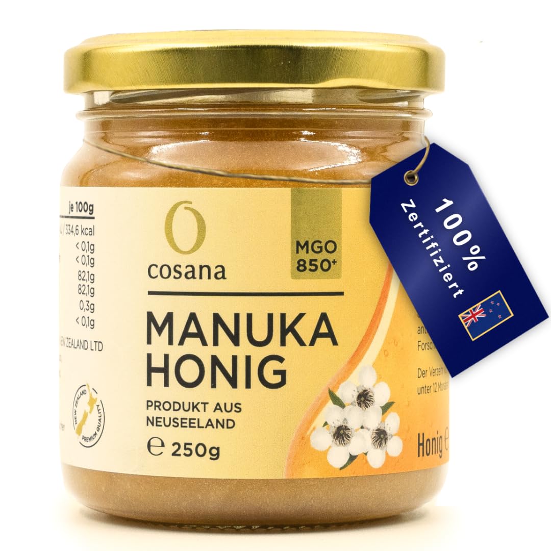 Detalle de Manuka Honig 850 MGO, 250 g im Glas