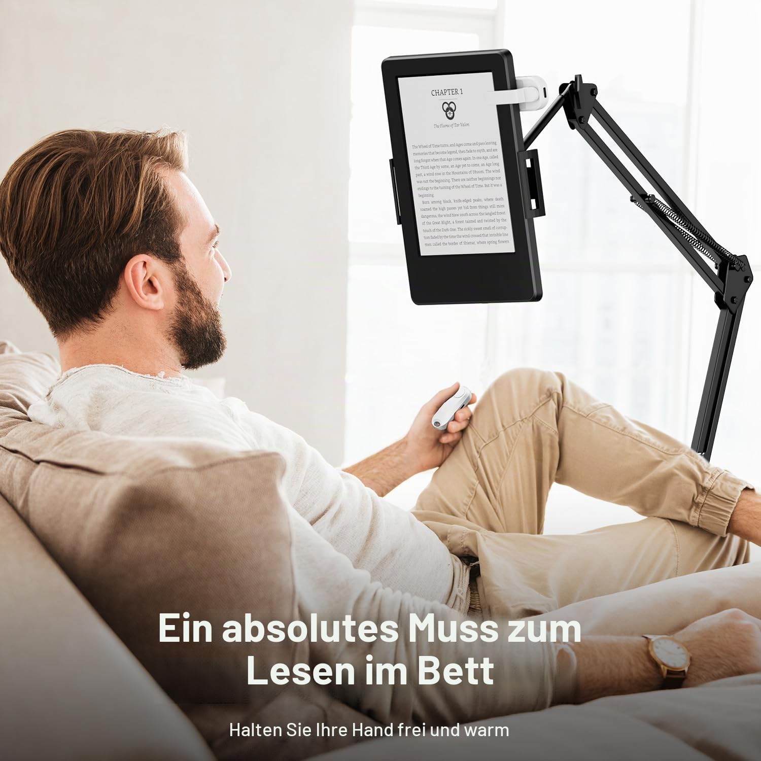 Detalle de Sycelu K2 RF Fernbedienung zum Seitenwenden – komfortables Umblättern per Knopfdruck