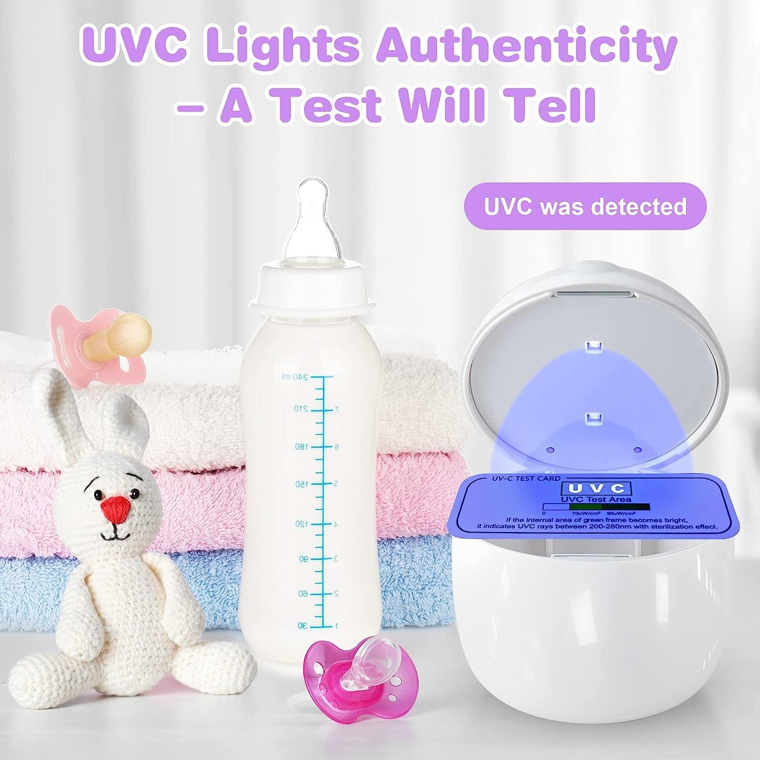 Thumbnail 5 de Portable Dummy Steriliser 3 mins UV-C Sanitizer Box