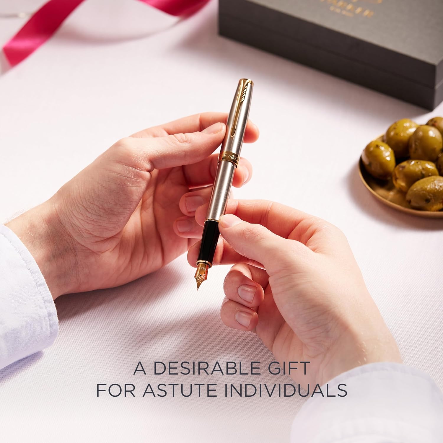 Thumbnail 4 de Parker Sonnet Stylo Plume Laque Grise ✒️