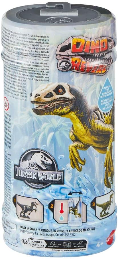 Thumbnail 5 de Jurassic World Color Reveal : Assortiment de dinosaures surprises avec figurines à plonger et révélation par eau chaude