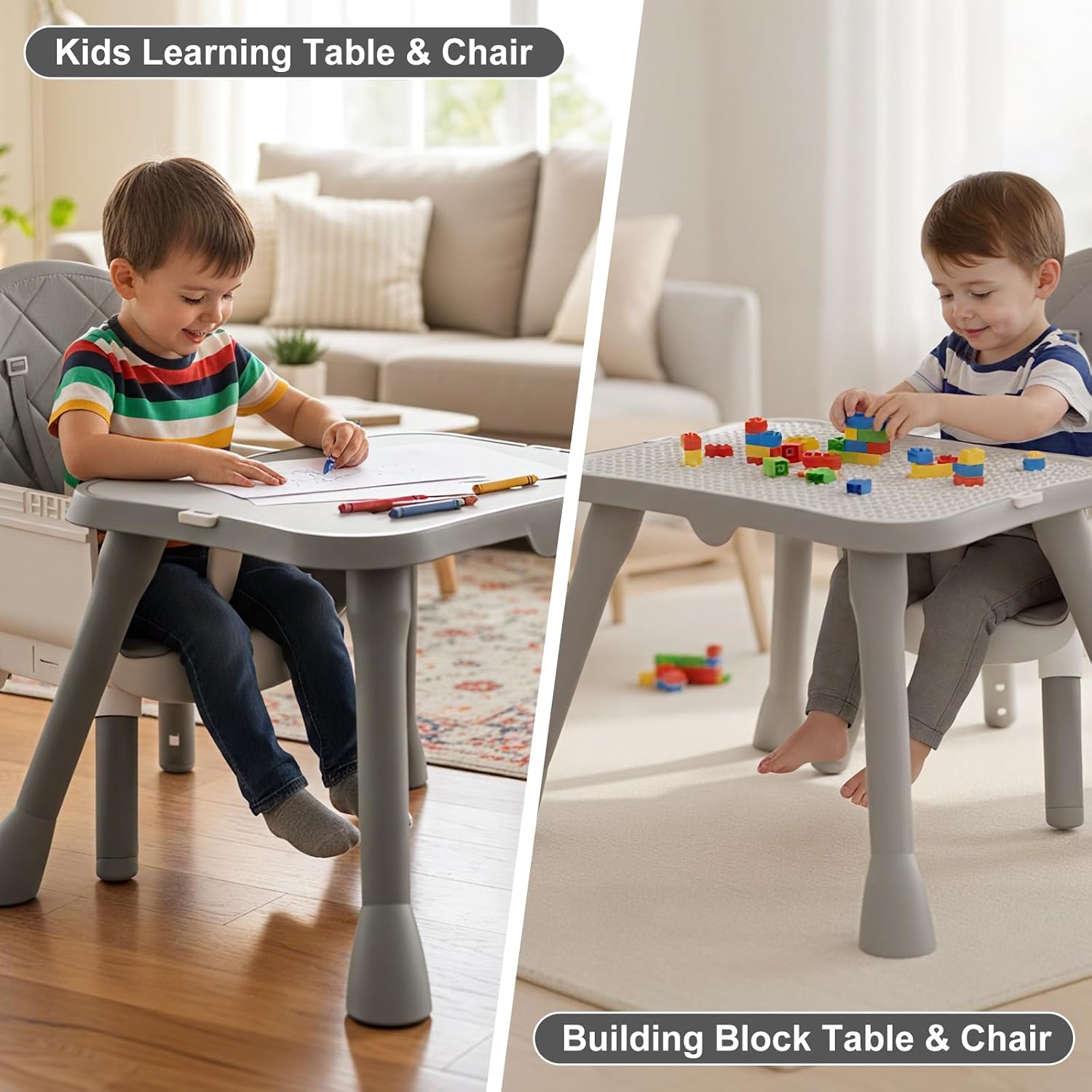 Detalle 2 de TOPOKAY 6-in-1 Convertible Baby Highchair with 5-Point Harness