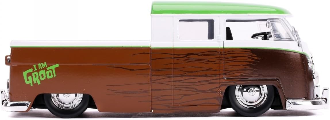 Thumbnail 6 de Jada 253225013 Marvel 1963 Bus Pickup, metalowy model 1:24 z figurką Groota