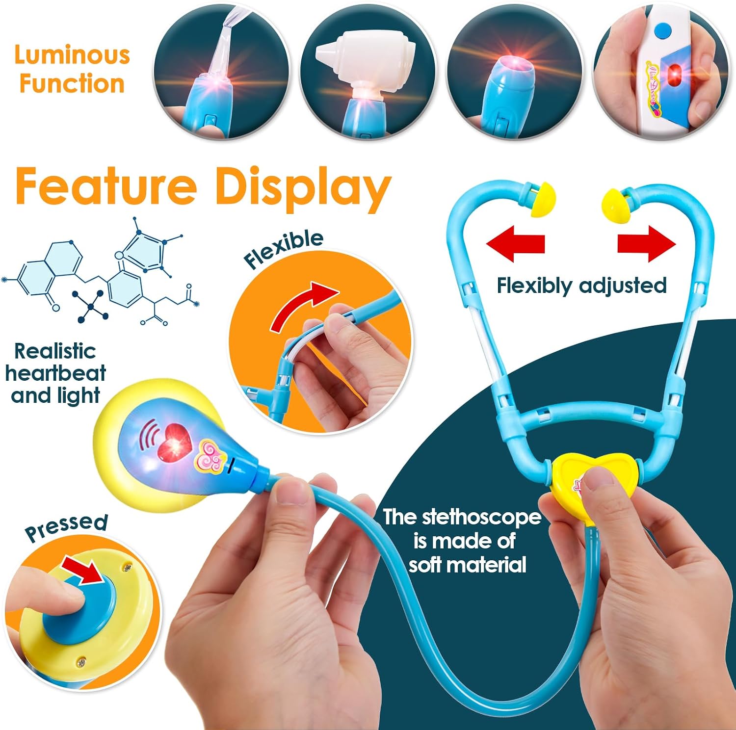 Thumbnail 1 de BUYGER 16 Pcs Kids Doctor Set
