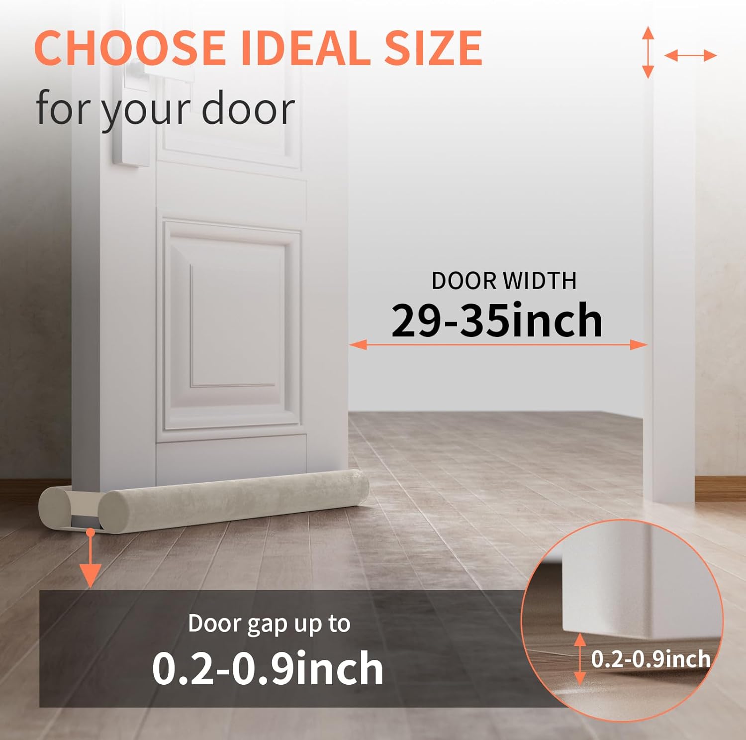 Thumbnail 1 de BKSAI Door Draft Excluder for 75–90 cm
