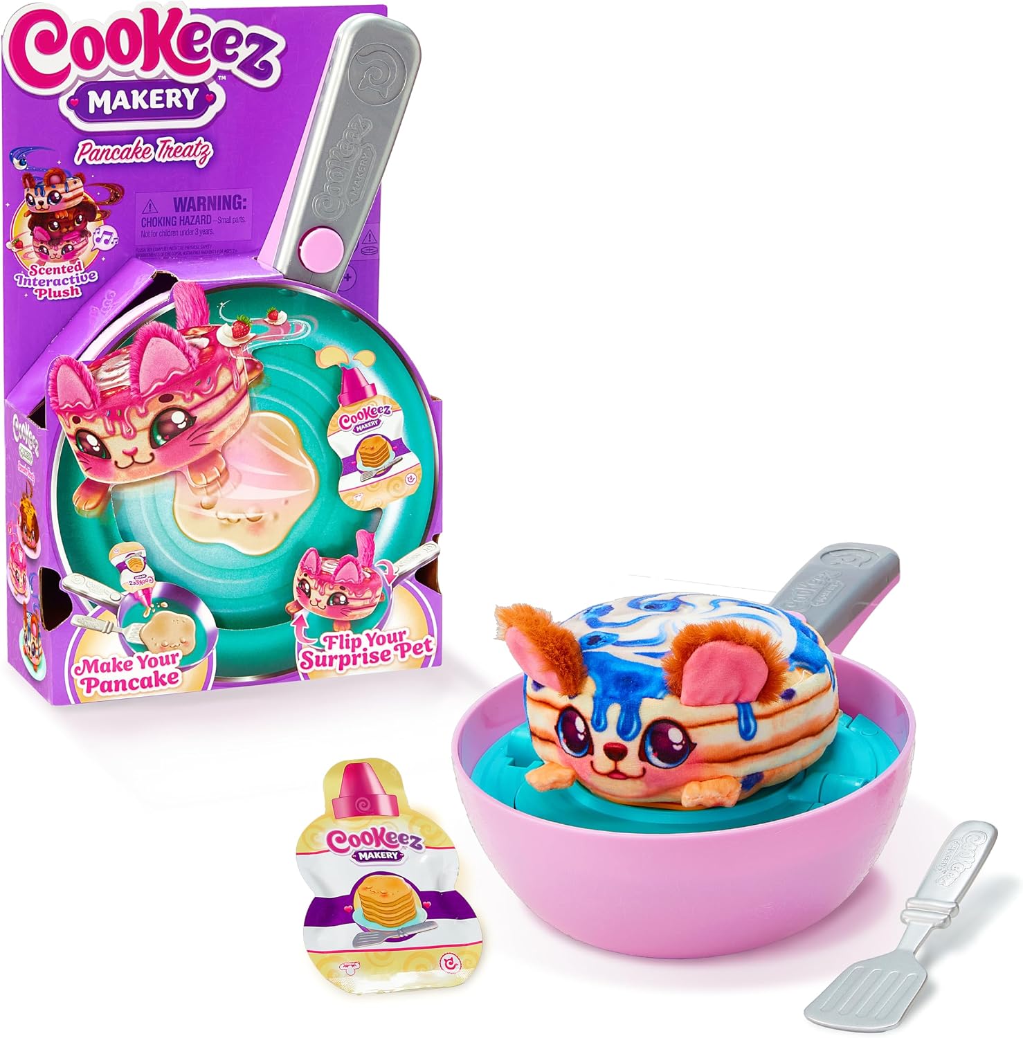 Detalle de Cookeez Makery Pancake Treatz Mix & Flip: Plush Surprise Pancake Maker