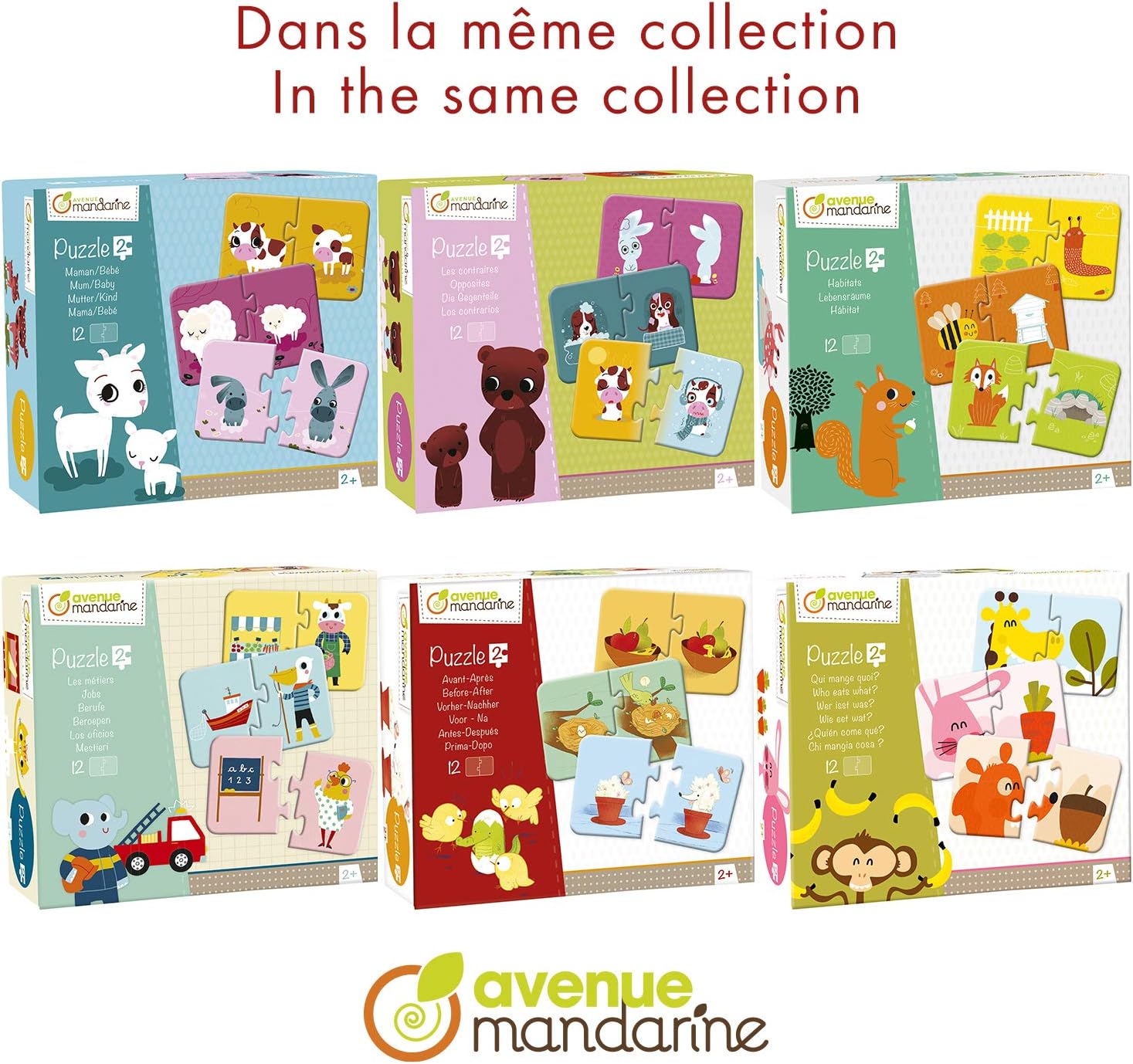Thumbnail 3 de MY MANDARINE 52593O – Boîte éducative de 28 puzzles alphabétiques pour 4 ans et plus