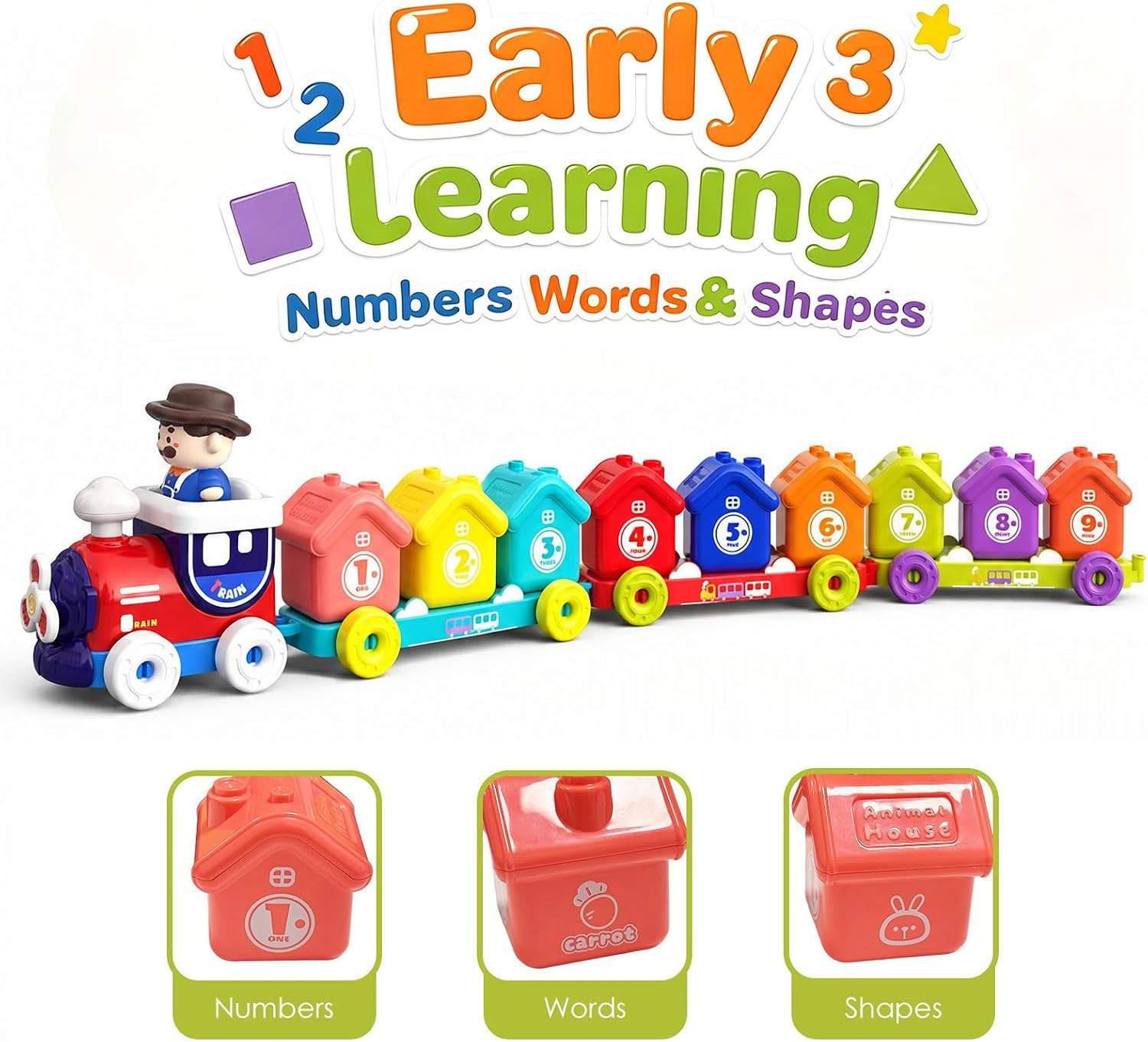 Detalle de Luoba Toddler Train Set