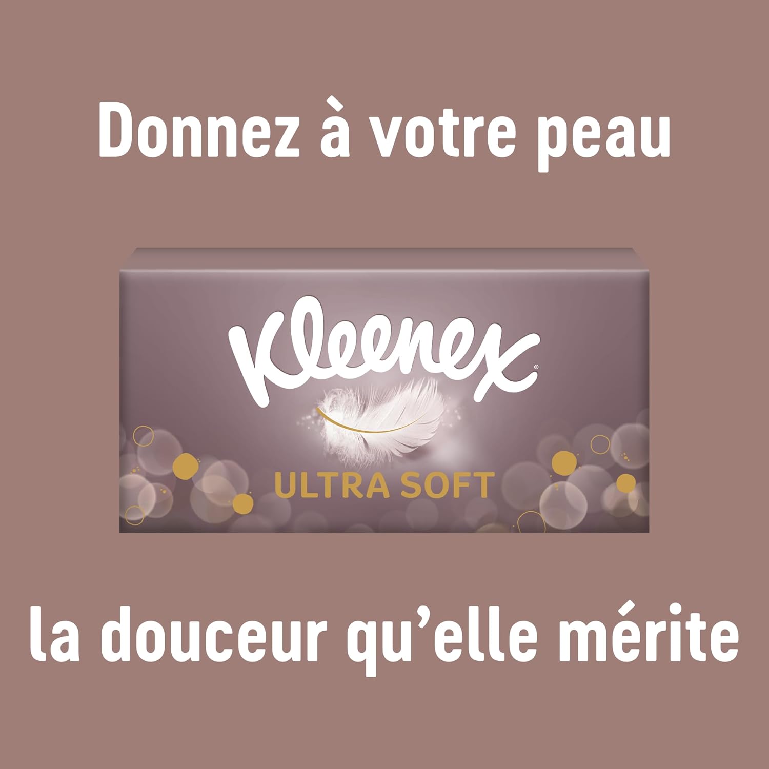Thumbnail 3 de KLEENEX Mouchoirs boîte Ultra-soft – pack 24 boîtes de 64 mouchoirs, douceur et fil d’âme française