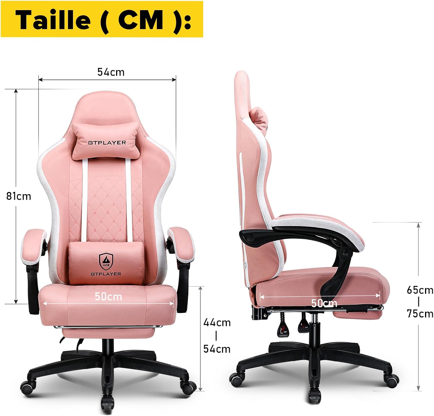 Detalle de GTPLAYER sedia gaming ergonomica 150 kg