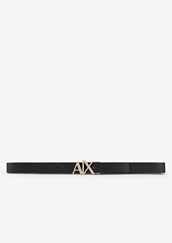 Detalle 2 de Ceinture Emporio Armani réversible à boucle dorée ⚙