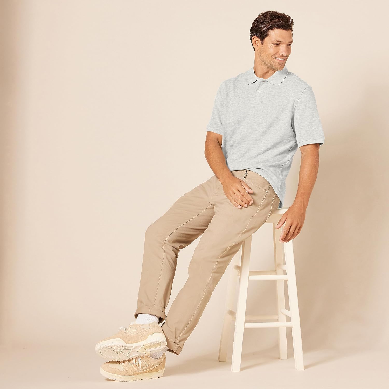 Thumbnail 3 de Amazon Essentials Polo en Piqué de Coton à Manches Courtes – Coupe Classique pour Homme (Grande Taille)