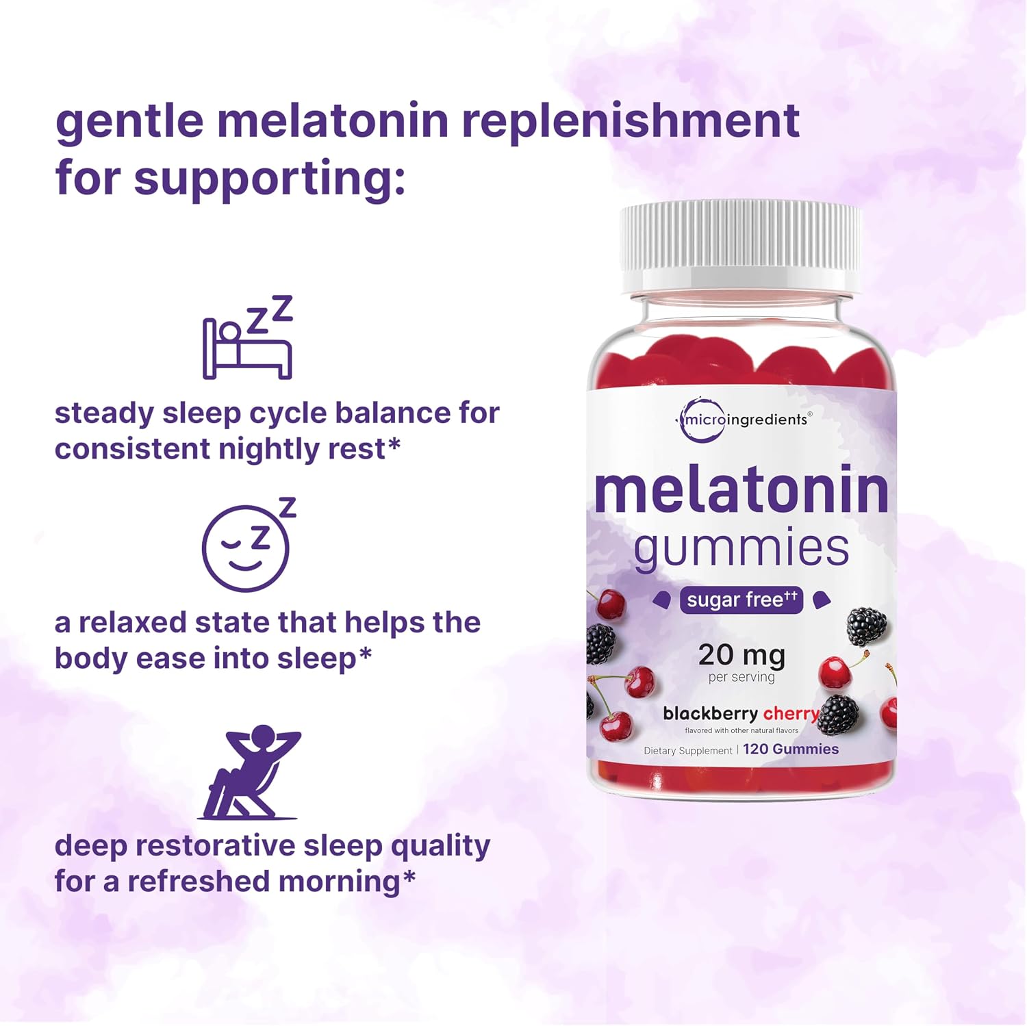 Detalle de Micro Ingredients Melatonin Gummies 10 mg