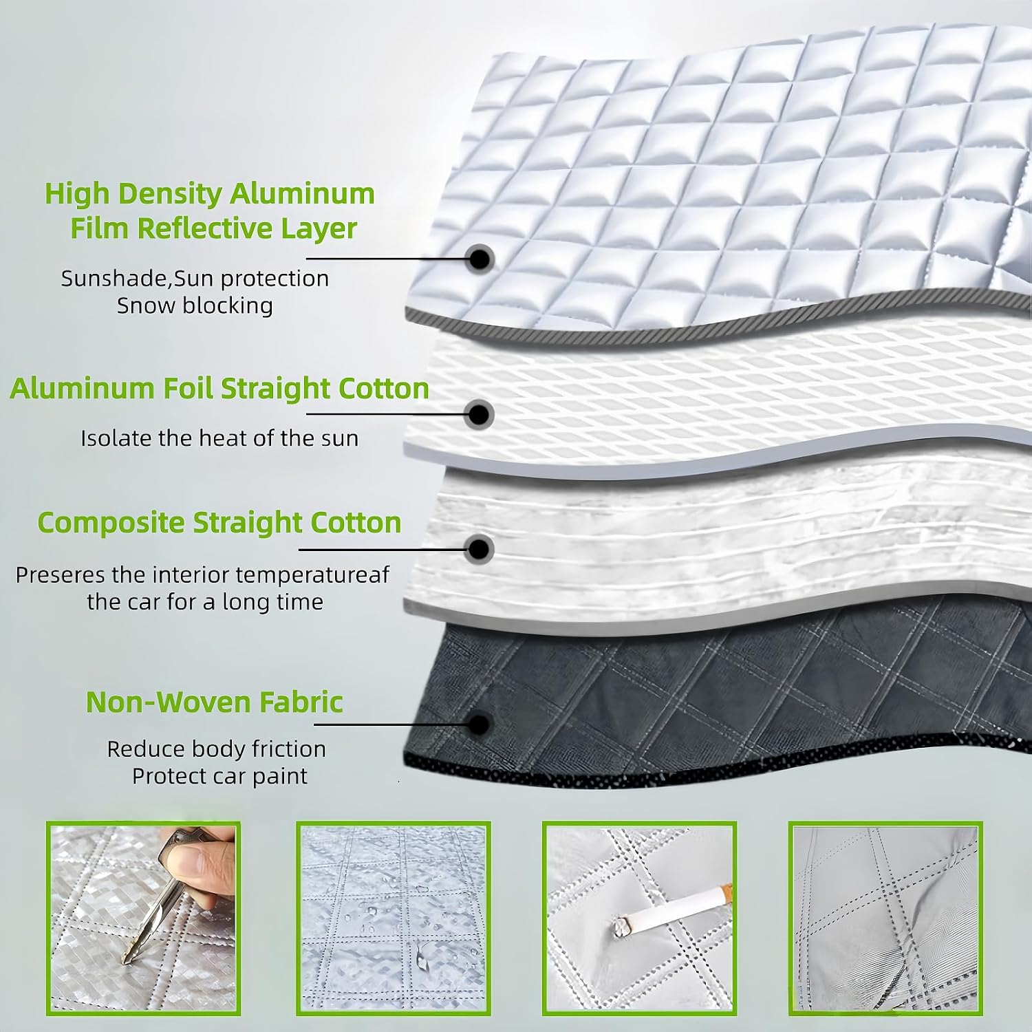 Detalle 2 de FINEVERNEK Copertura parabrezza auto 260×116 cm