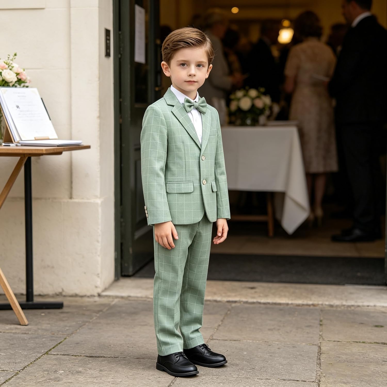 Thumbnail 3 de LOLANTA Boys suit geruit tweedelig jongenspak met blazer en broek voor bruiloften