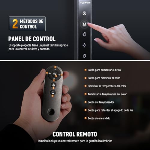 Detalle 2 de NEEWER R18 Ring Light 18 cm dimmerabile 18W per selfie