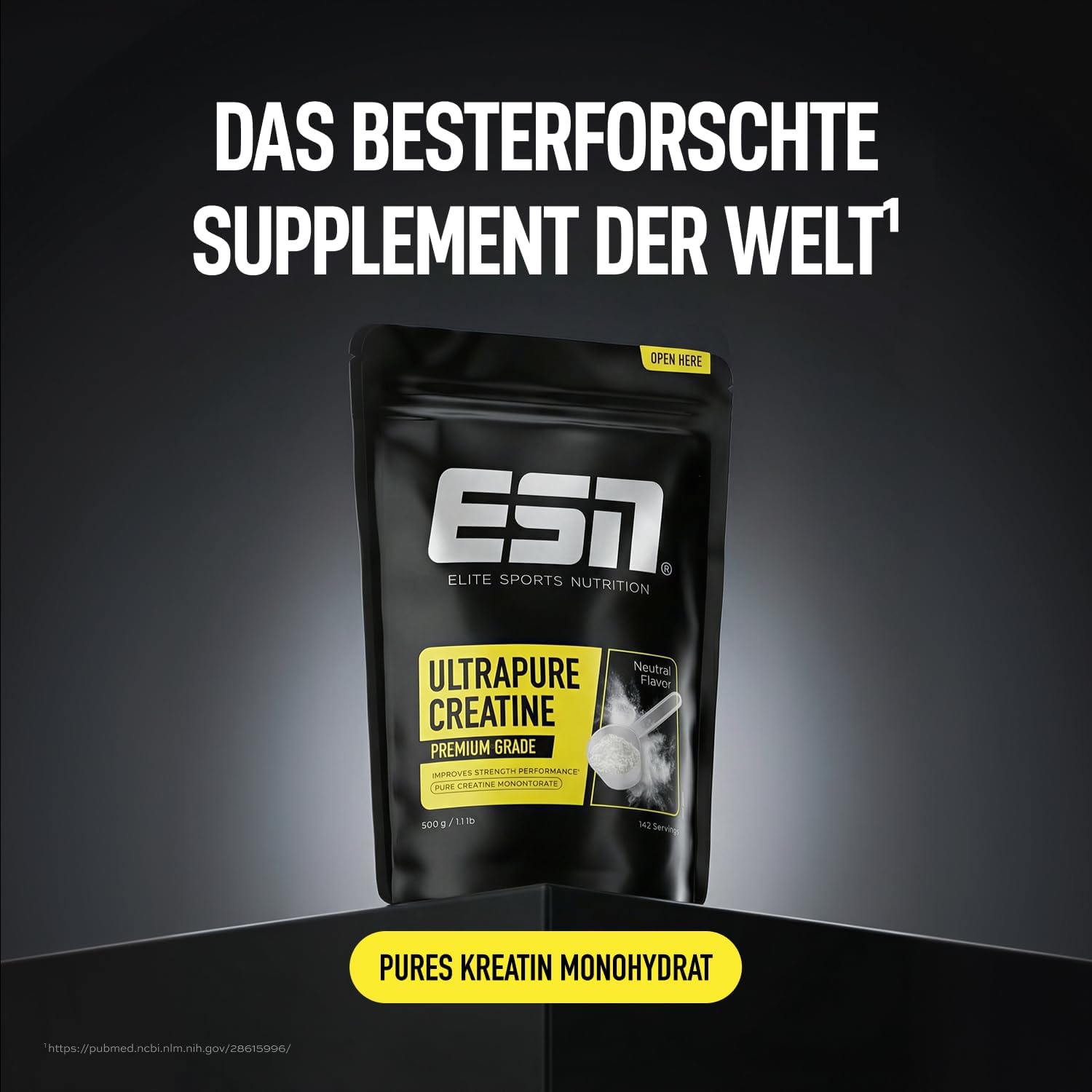Thumbnail 1 de ESN Ultrapure Creatine Monohydrate 500 g – Kreatinpulver