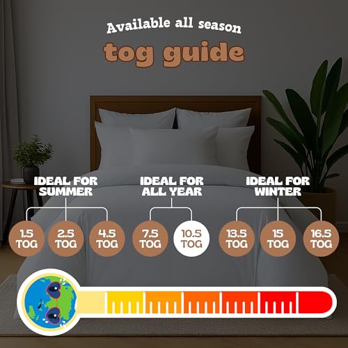 Thumbnail 5 de GG GONZALO GRACIA Double Duvet 10.5 Tog – All-Year Round, Breathable Hollowfibre Fill, Made in the UK