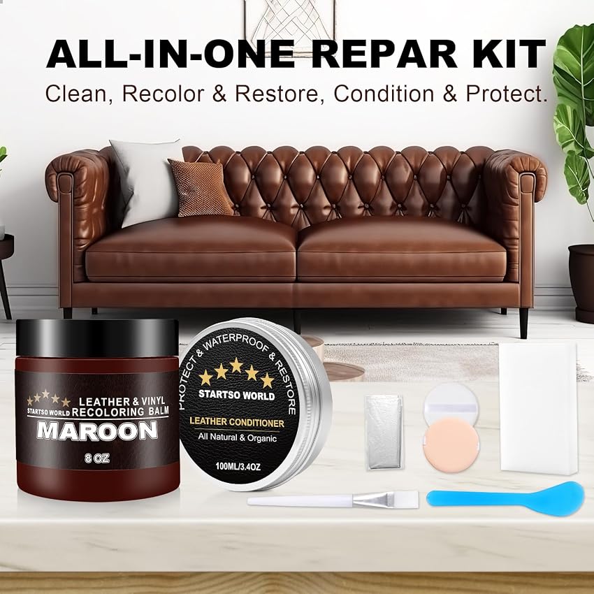 Thumbnail 5 de Kit réparation cuir Maroon 200 ml ⚙