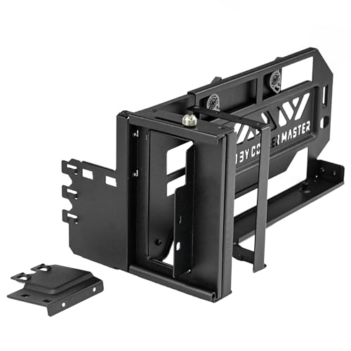 Detalle de Cooler Master Vertical Card Holder Kit V3 per PCIe 4.0 – cavo riser 165 mm, Nero/Grigio/Viola