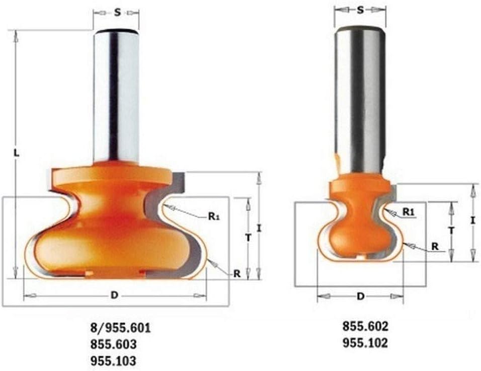 Detalle 2 de CMT Orange Tools 955.102.11 Hw Finger Pull Router Bit, S=8, D=19.05 x 19.05, Z=2
