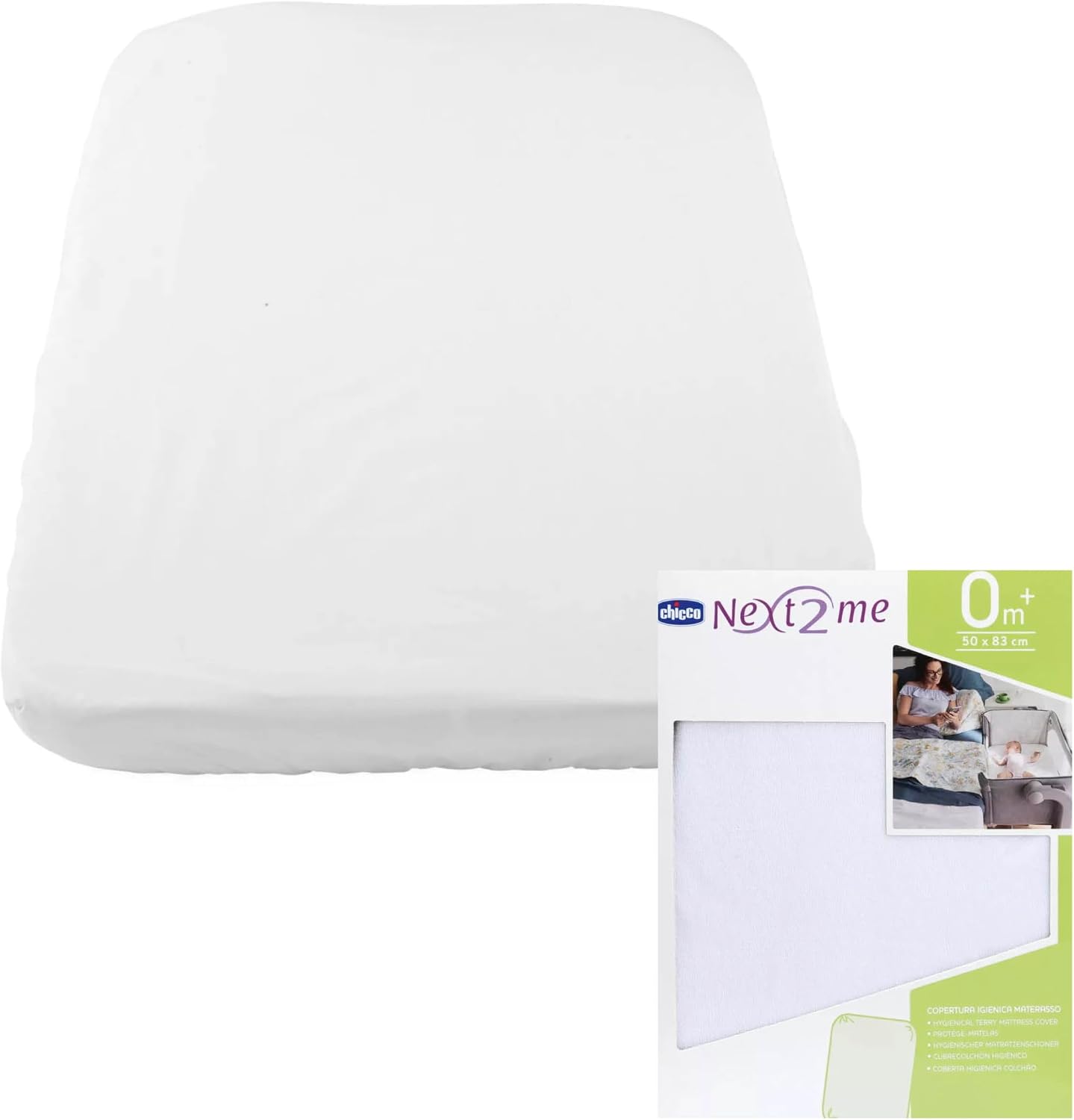 Thumbnail 2 de Chicco Next2Me Terry Mattress Protector, White