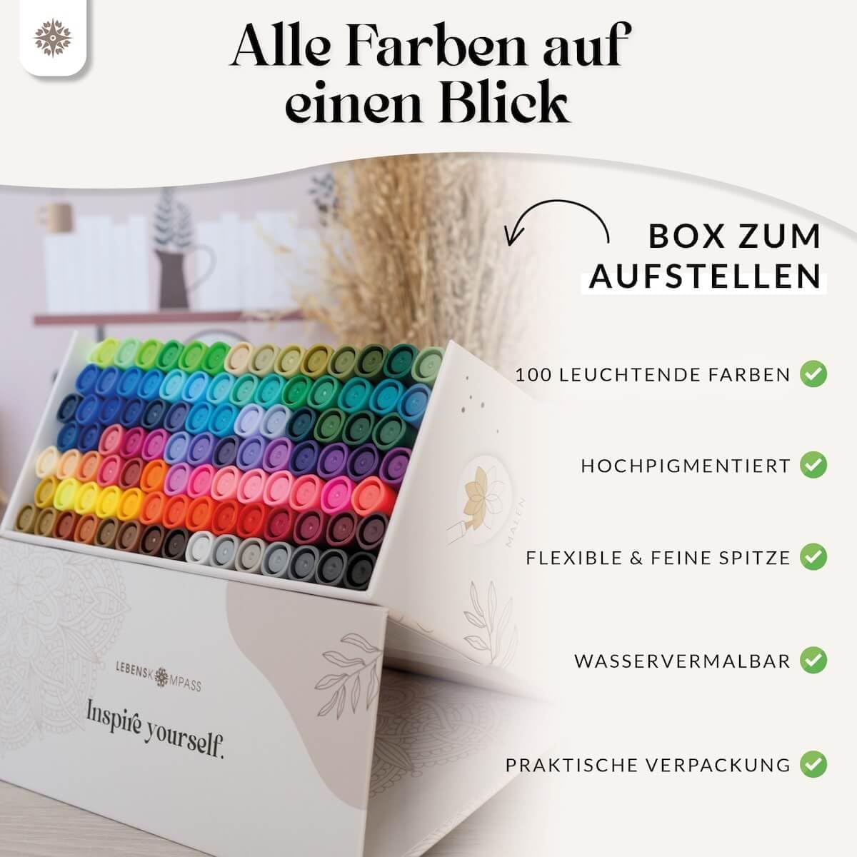 Thumbnail 3 de LEBENSKOMPASS Brush Pen Set Dual