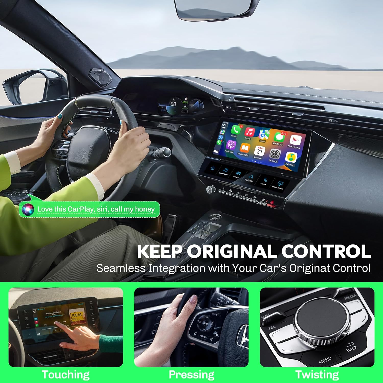 Thumbnail 2 de MMB CP-Ultra 2026 Wireless CarPlay Adapter (Wi‑Fi 6 + Bluetooth 5.4, Plug & Play)