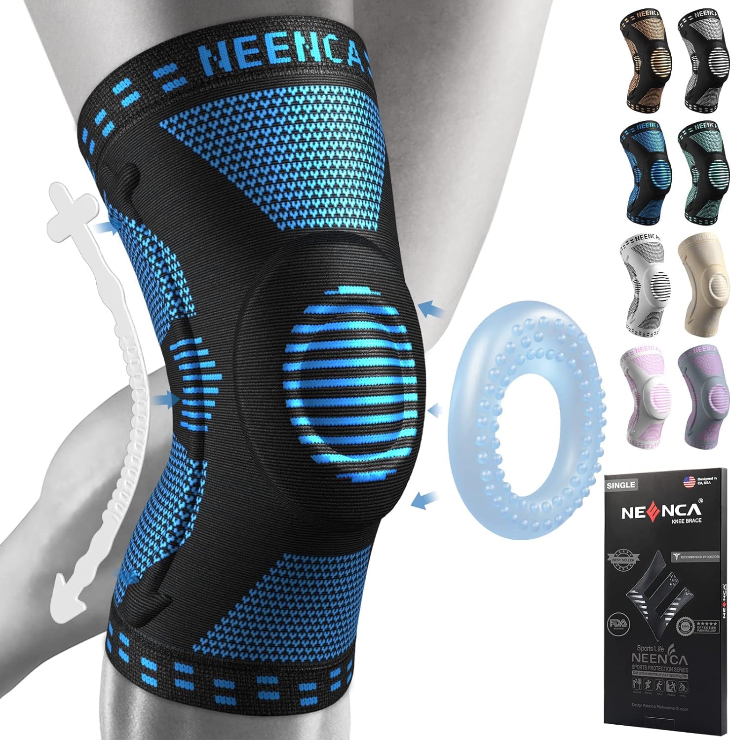Detalle de NEENCA Kniestütze Kompressionsbandage Kniestütze