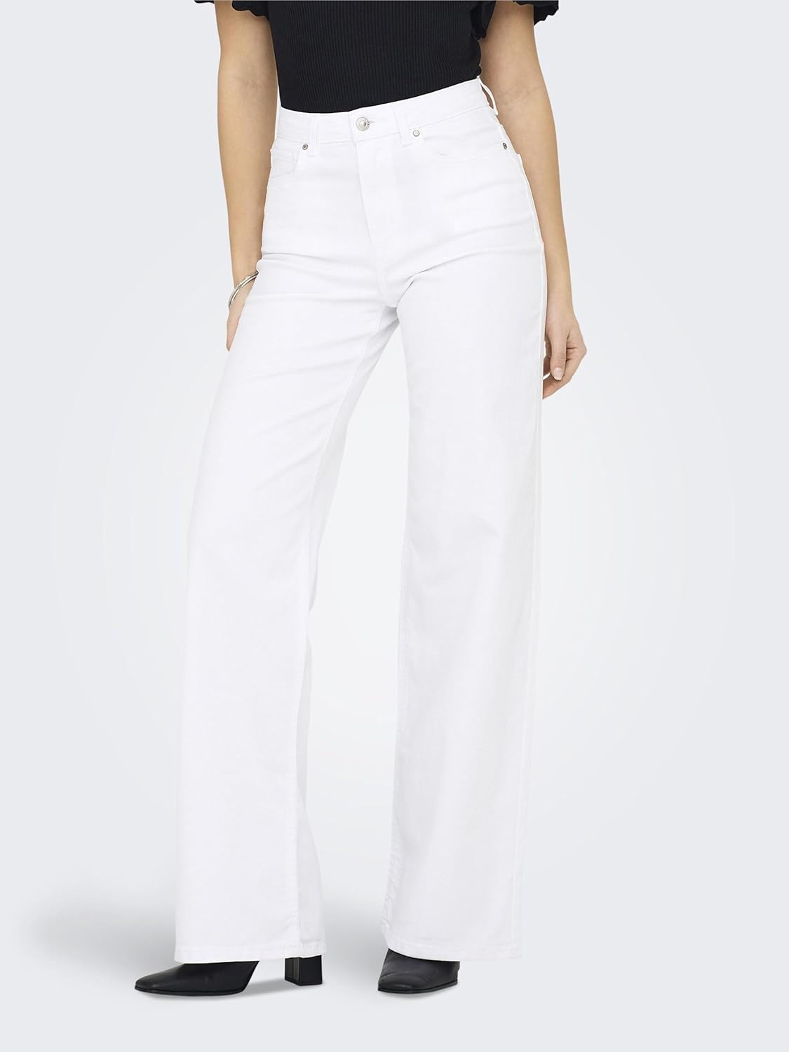 Thumbnail 1 de ONLY Female Jeans mit weitem Bein ONLMADISON – hohe Taille mit Reißverschluss