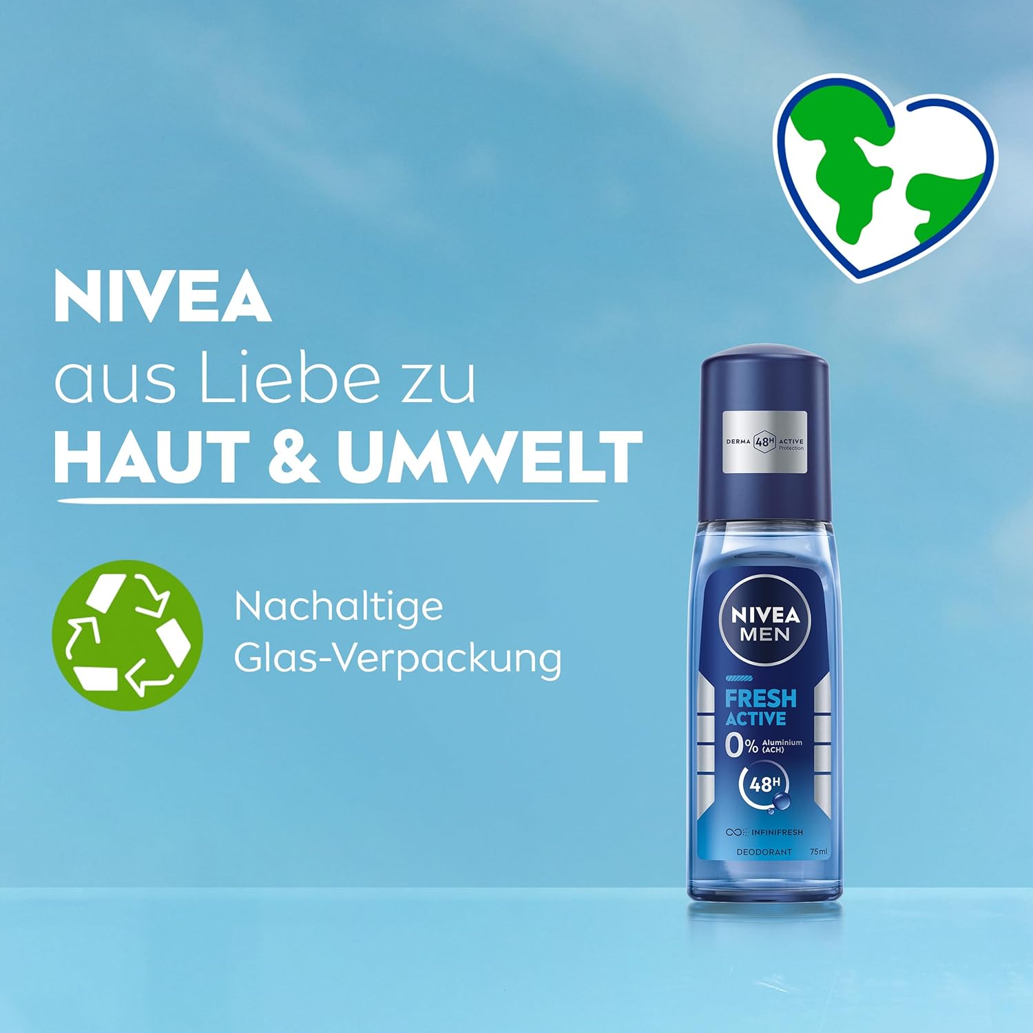 Thumbnail 6 de NIVEA MEN Fresh Active Deodorant Pumpspray (75 ml) – aluminiumfreier 48h Schutz