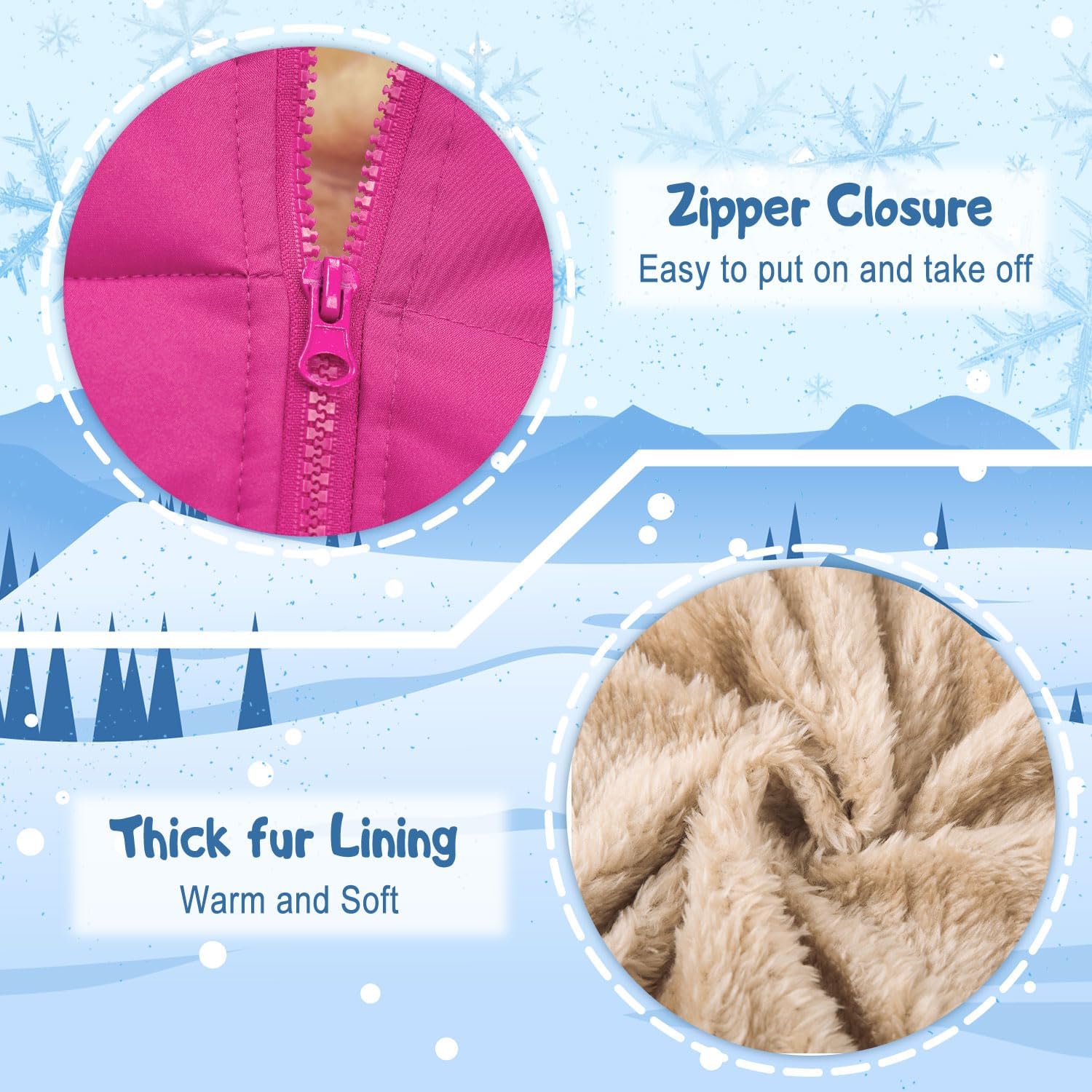 Thumbnail 6 de Kids4ever Winter Coat for Kids with Hood