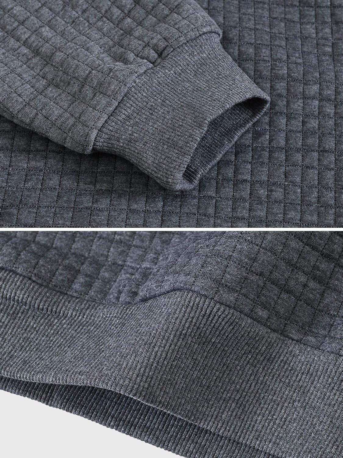 Detalle 1 de YuKaiChen Herren Kapuzenpullover mit gebürstetem Fleece innen und Kordelzug