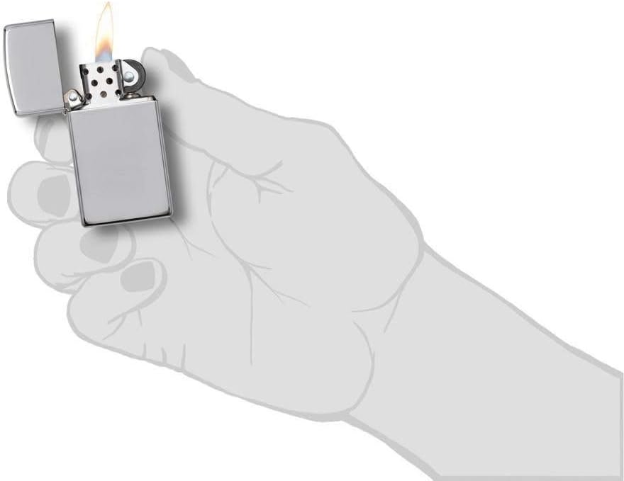 Thumbnail 3 de Zippo Slim High Polish Chrome – smukła zapalniczka sztormowa wielokrotnego użytku