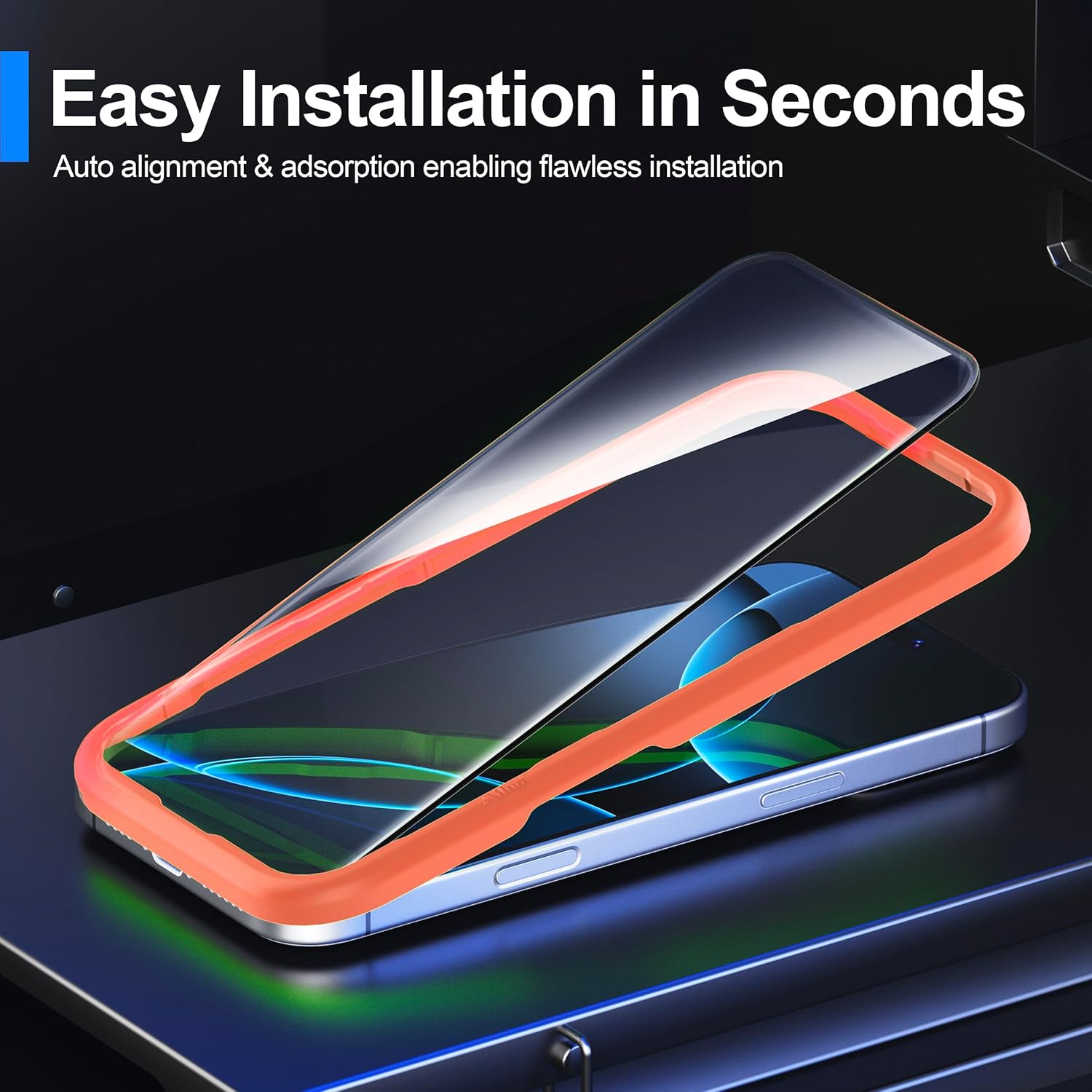 Thumbnail 5 de Ailun 3 Pack Screen Protector for iPhone 16 Pro Max (6.9 inch) + 3 Pack Camera Lens Protectors with Installation Frame