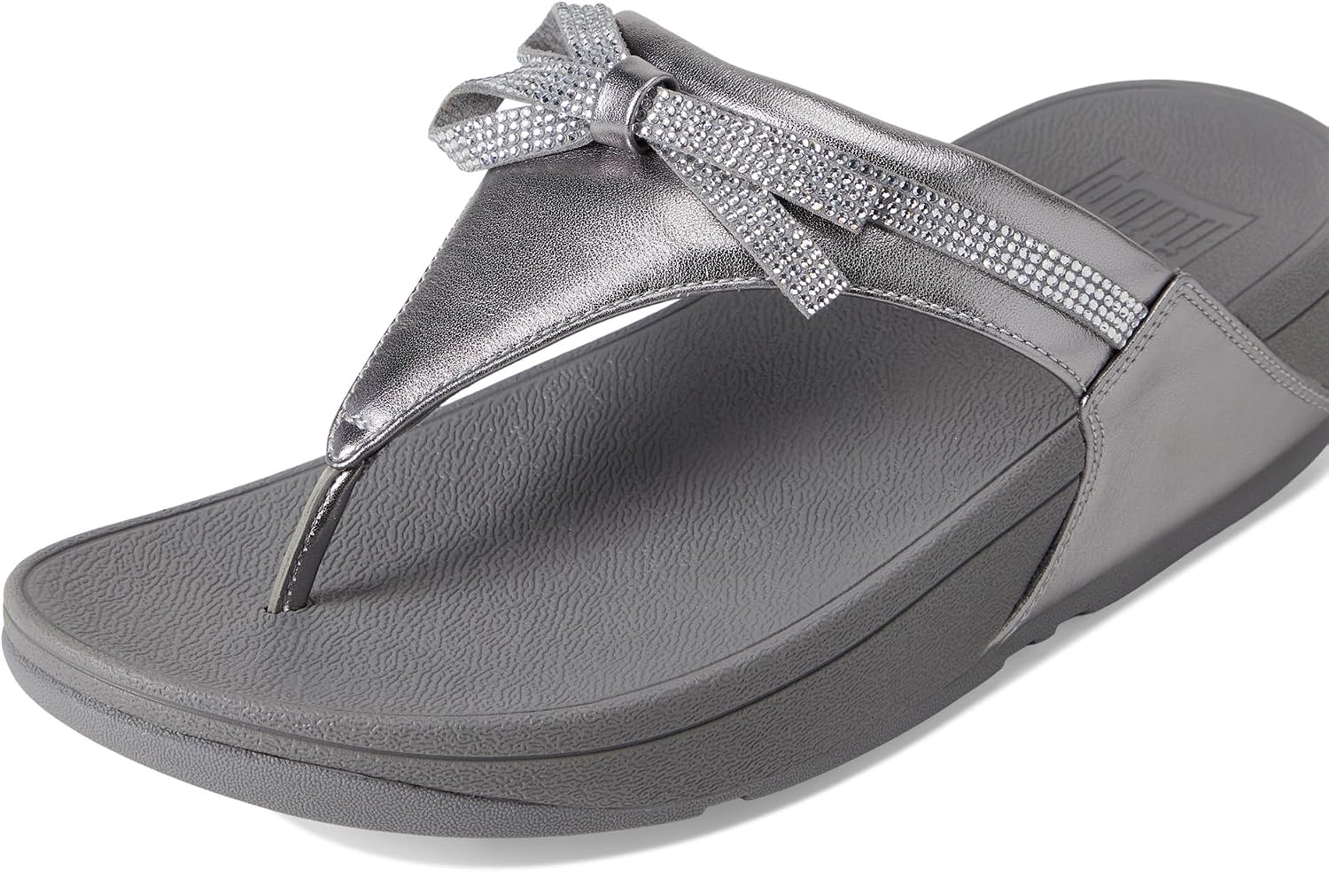 Thumbnail 6 de Fitflop Lulu Glitz-bow Leather Toe-post Sandals: confort et soutien pour un usage quotidien