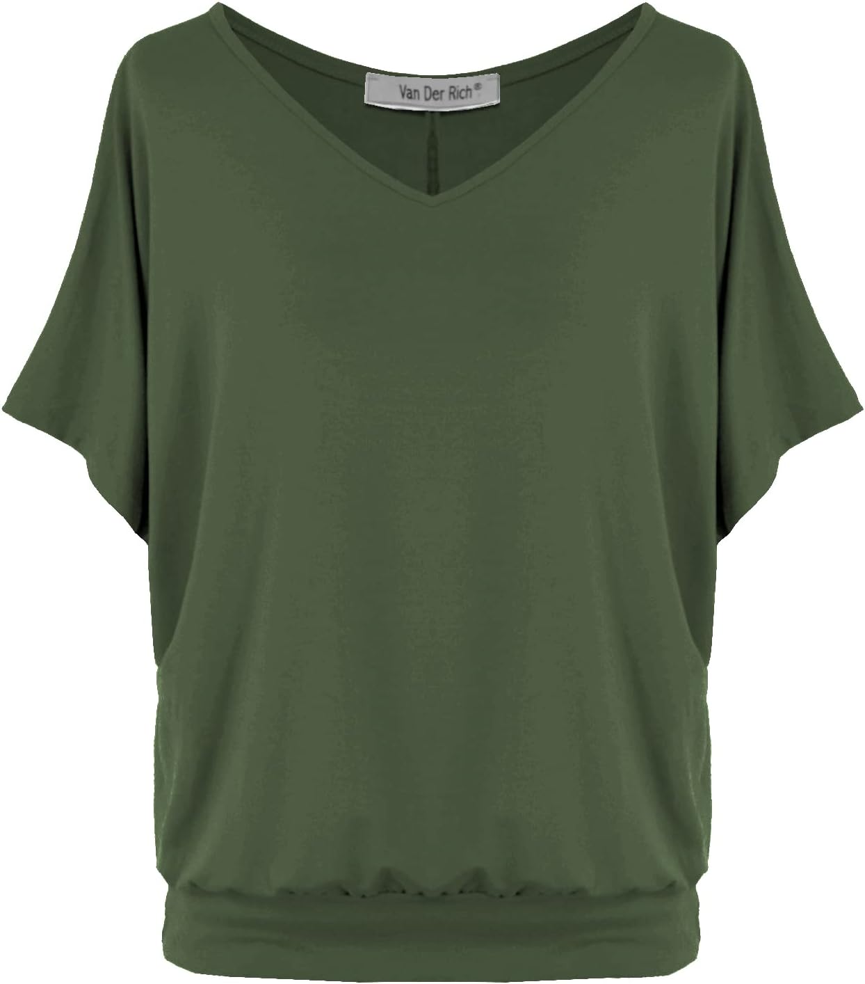 Detalle de Van Der Rich Oversize-T-Shirt mit V-Ausschnitt