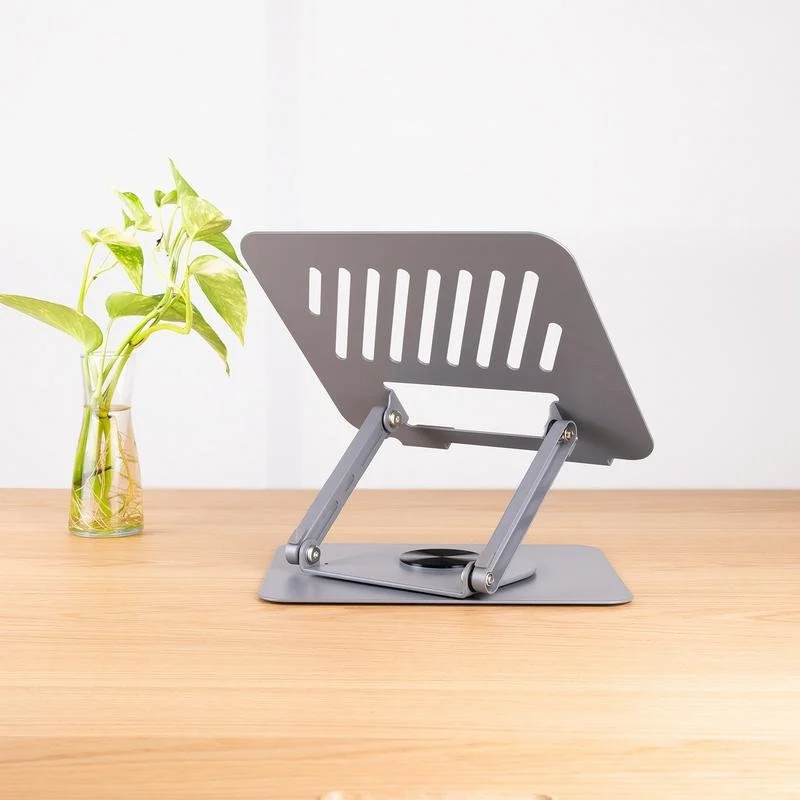 Detalle de TooQ PH-DAFNE-G: soporte portátil con rotación 360º para 11–17 pulgadas en acero gris oscuro