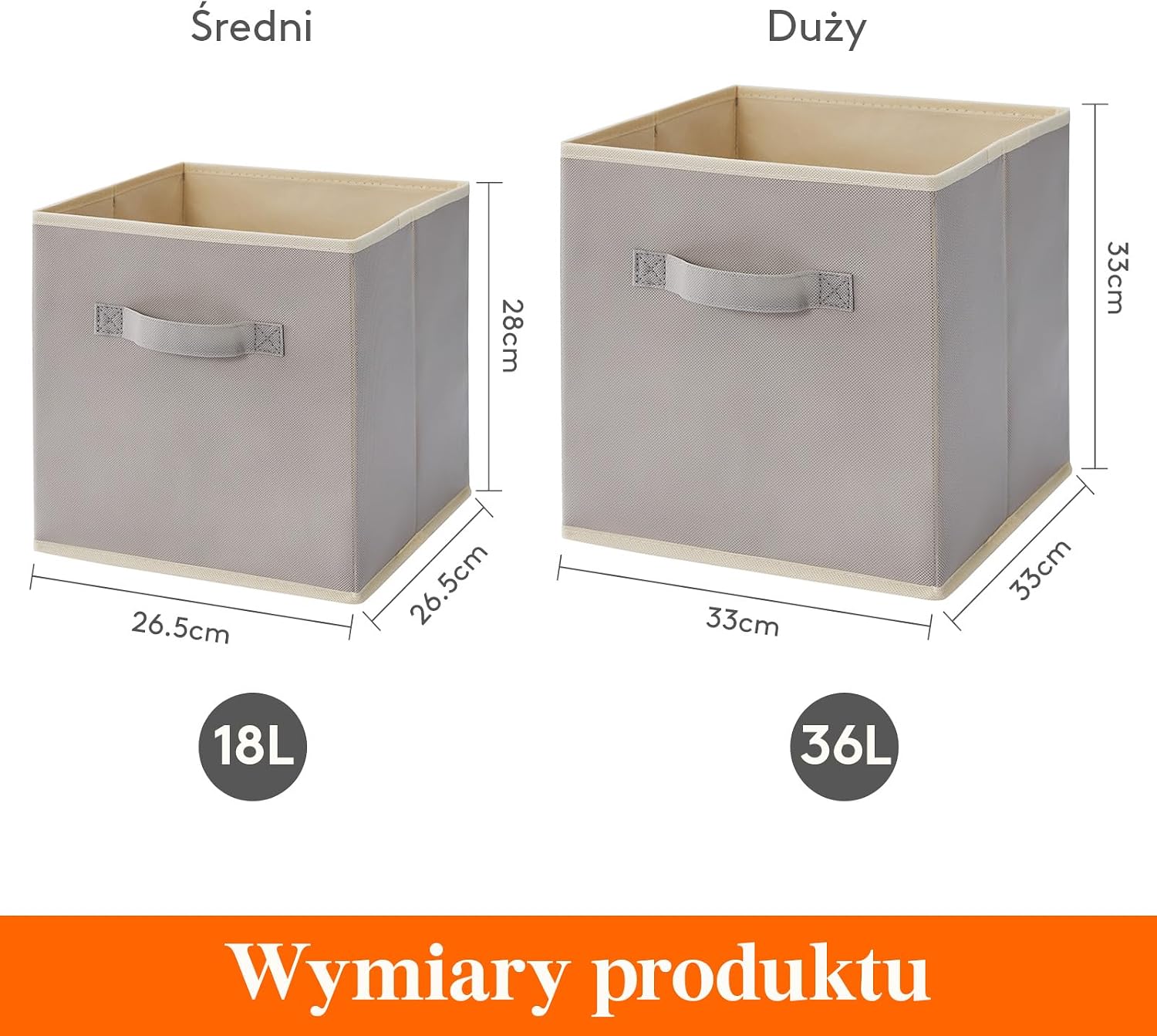 Detalle 2 de Lifewit 23091 – 10 składanych koszy do przechowywania, jasnoszare