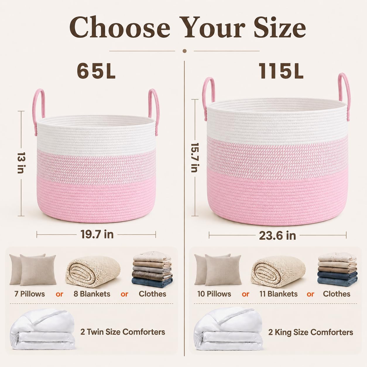 Detalle de JMvicyroam Blanket Basket, 115L