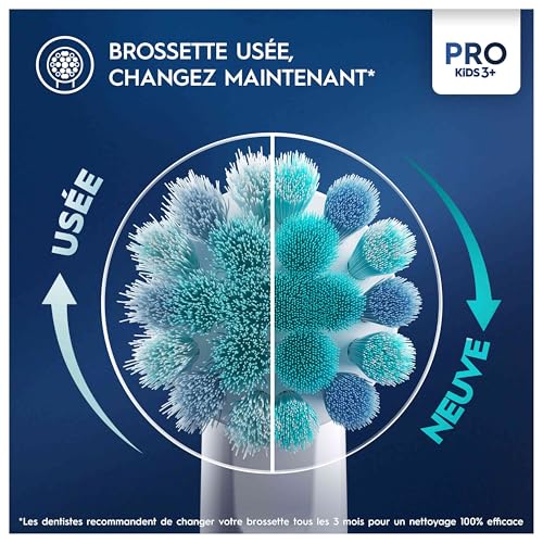 Detalle de Oral-B Brossettes de Rechange Pro Kids – Reine des Neiges, Lot de 4