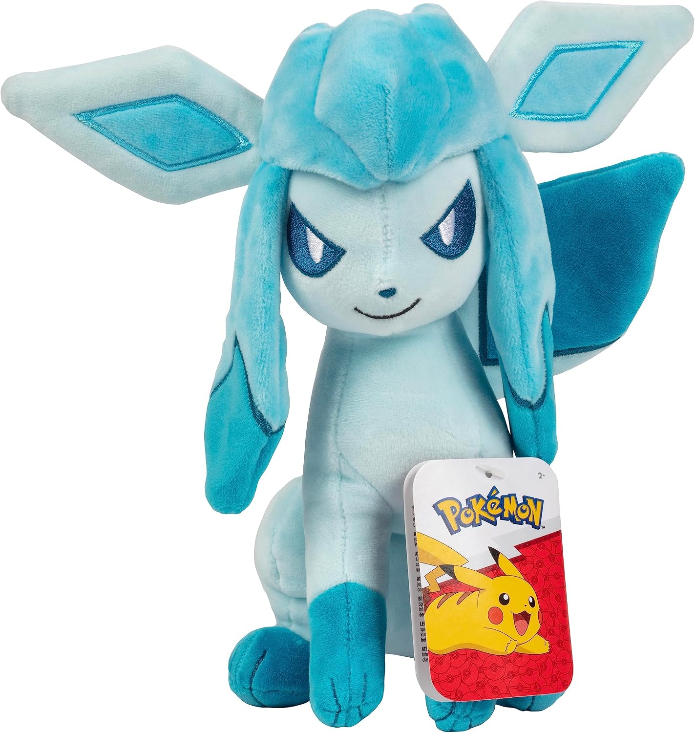 Detalle de Pokémon Glaceon plyschfigur 20 cm – polyester, officiellt licensierad