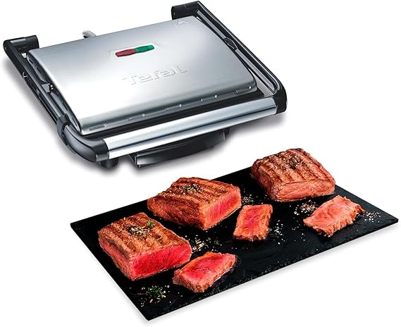 Tefal GC241D Grill 2000W: Placas antiadherentes y bandeja