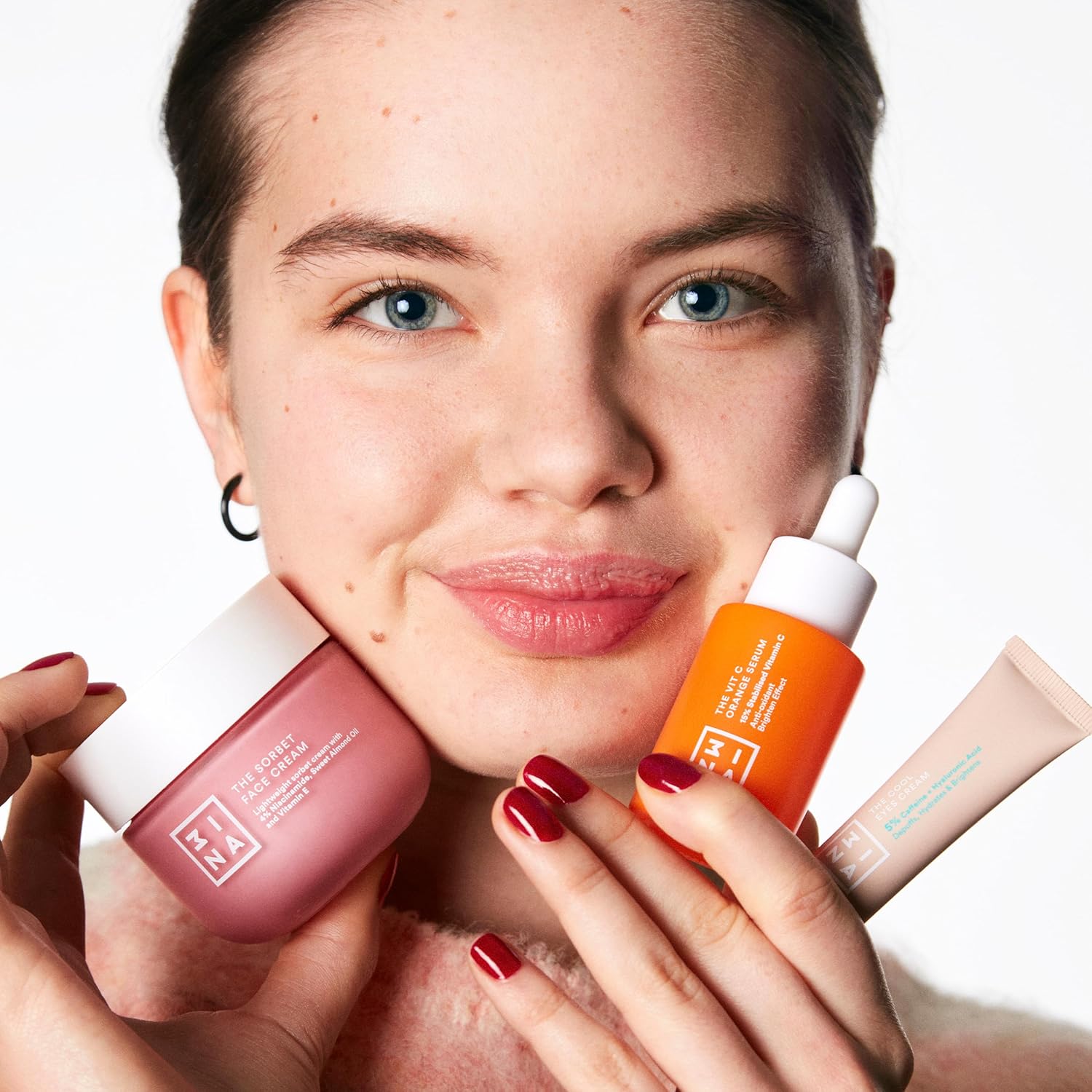 Detalle de 3INA MAKEUP The Vit C Orange Serum – 15% stabiles Vitamin-C-Serum für das Gesicht