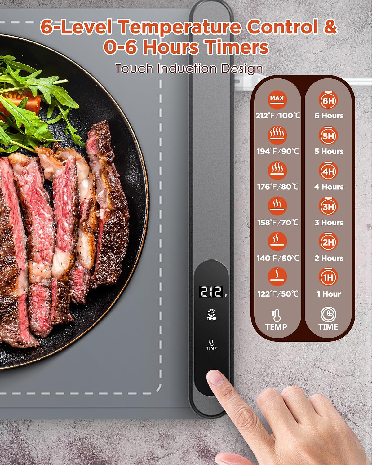 Detalle 2 de FEPPO Food Warming Mat, Silicone
